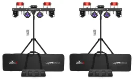 (2) Chauvet DJ GIGBAR MOVE ILS Moving Head/Derby/Wash/Laser/Strobe Light Kits