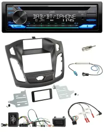 JVC Bluetooth Lenkrad USB DAB CD Autoradio für Ford Focus DYB 2011-2014
