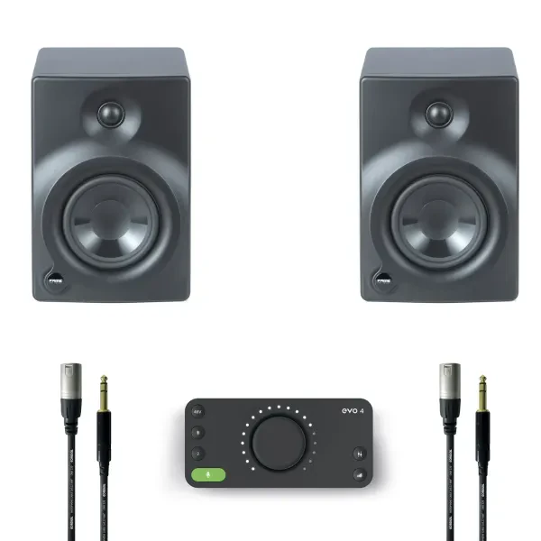 Audio Orbital 205S Studio Set, USB Interface, 2-Wege Monitor, 5.25" Tieftöner