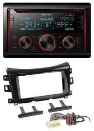 Автомагнитола Pioneer 2-DIN, DAB, MP3, Bluetooth, USB, CD для Nissan Navara (с 2016)