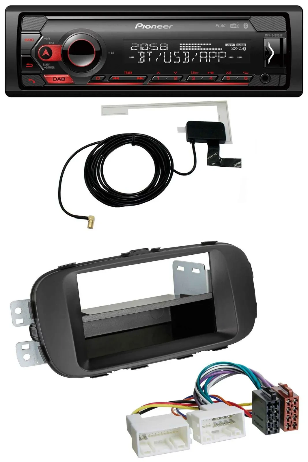 Автомагнитола для Kia Soul (PS, с 2014) Pioneer DAB, USB, MP3, Bluetooth черная