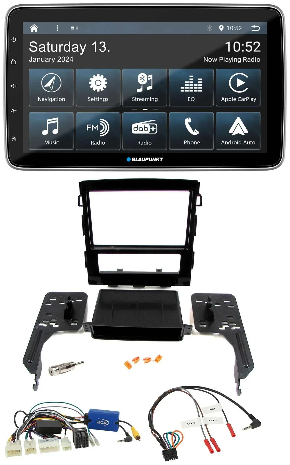 Blaupunkt USB DAB SD Lenkrad Bluetooth Autoradio für Subaru Impreza ab 2018