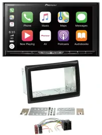 Pioneer 2DIN MP3 USB DAB DVD Bluetooth Autoradio für Renault Megane 2002-2008