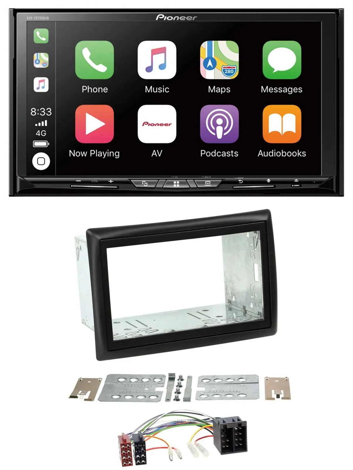 Pioneer 2DIN MP3 USB DAB DVD Bluetooth Autoradio für Renault Megane 2002-2008