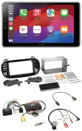 Pioneer Lenkrad USB DAB Bluetooth 2DIN Autoradio für Fiat 500 2014-2015 schwarz