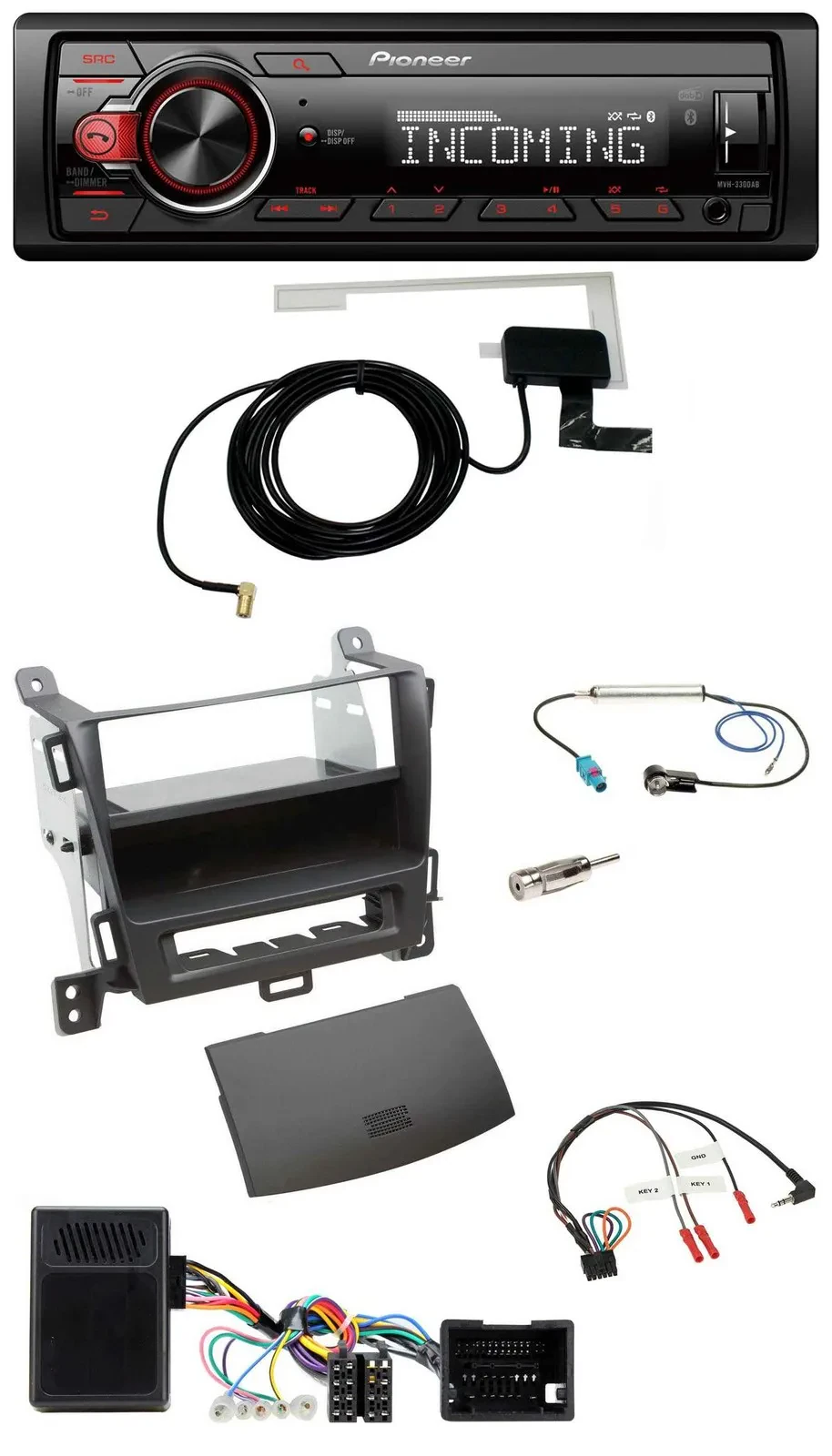 Автомагнитола Pioneer для Opel Zafira Tourer (с 2013), Bluetooth, DAB, USB, управление с руля