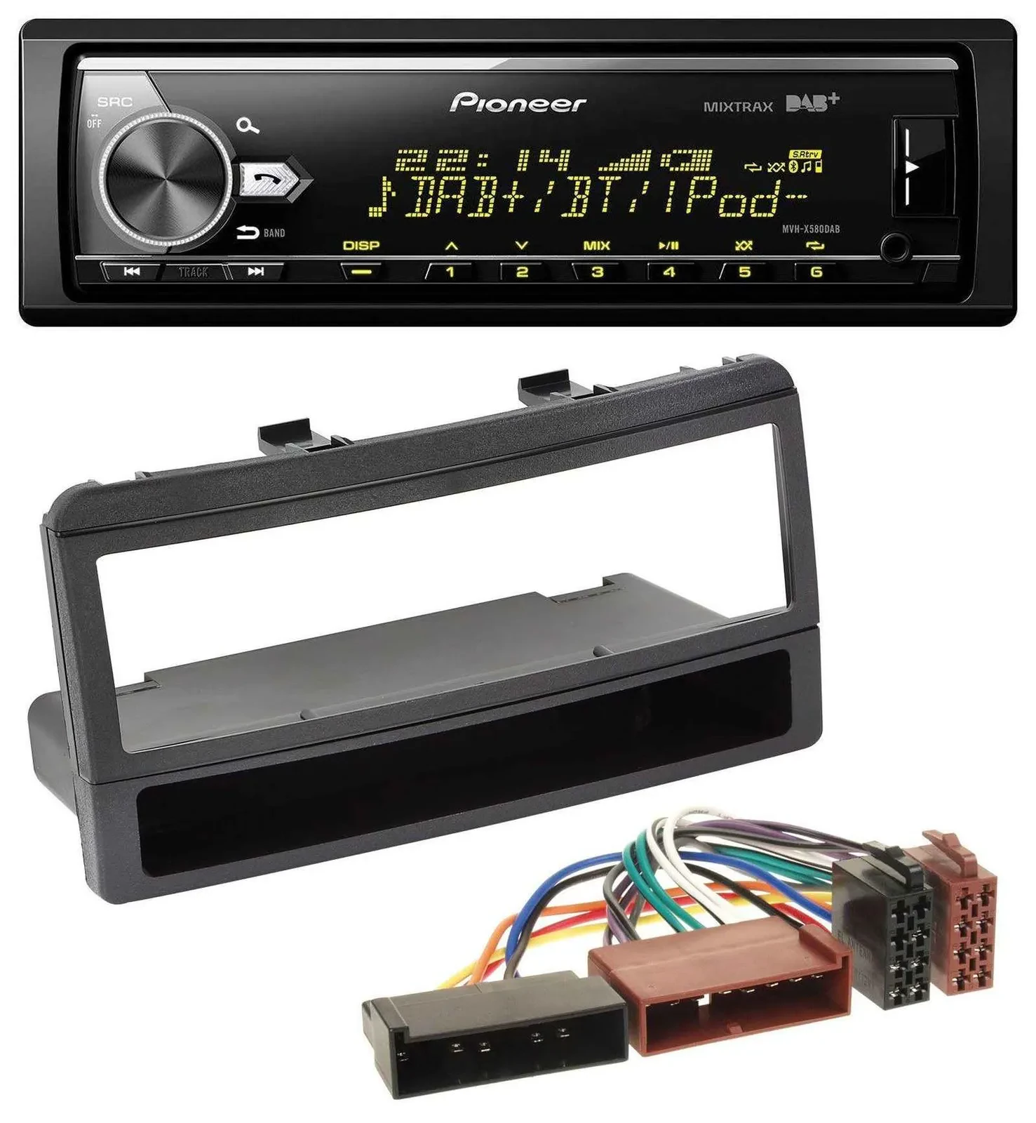 Pioneer Bluetooth USB DAB MP3 Autoradio für Ford Focus Cougar Escort Fiesta Abla