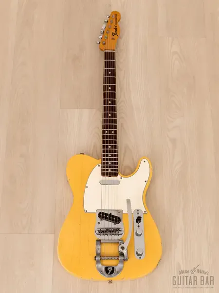 Электрогитара Fender Telecaster Bigsby SS Blonde w/case USA 1968