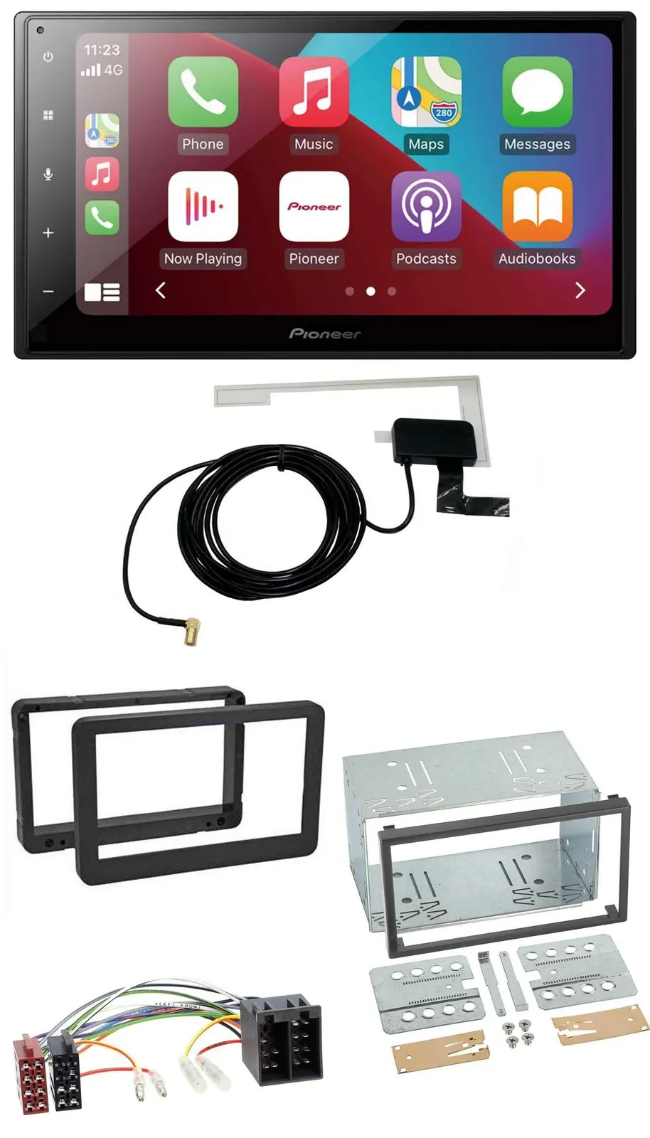 Pioneer USB Bluetooth DAB MP3 2DIN Autoradio für Alfa Romeo 159 Spider Brera ab