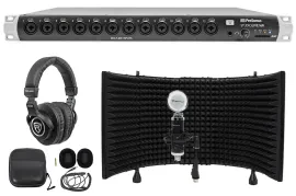 PRESONUS Studiolive 16R Digital Rack Mount Mixer+Headphones+Mic+Mount+Shield