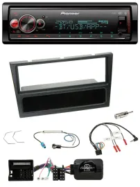 Pioneer Bluetooth USB Lenkrad DAB Autoradio für Opel Corsa C 2004-2006 schwarz