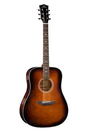 Электроакустическая гитара KEPMA F1E-D Brown Sunburst цвет коричневый санберст, в комплекте чехол