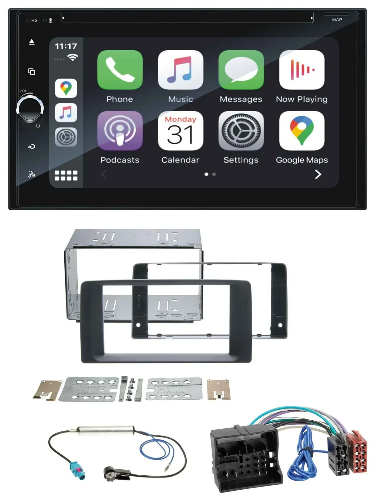 Blaupunkt 2DIN Bluetooth DAB USB DVD MP3 Autoradio für MAN TGA TGX TGL TGM TGS 2