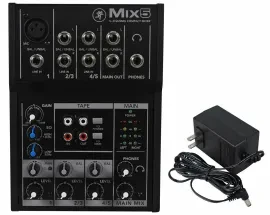 Mackie Mix5 5-Ch Compact Soundboard Mixing Console Mixer For Church/School