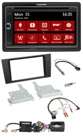 Blaupunkt Bluetooth DAB 2DIN USB DVD Lenkrad Autoradio für Audi A4 2000-2001