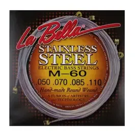 Струны для бас-гитары La Bella M60 Stainless Steel 50-110