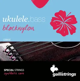 Струны для укулеле бас Galli Strings UXB810 Black Nylon