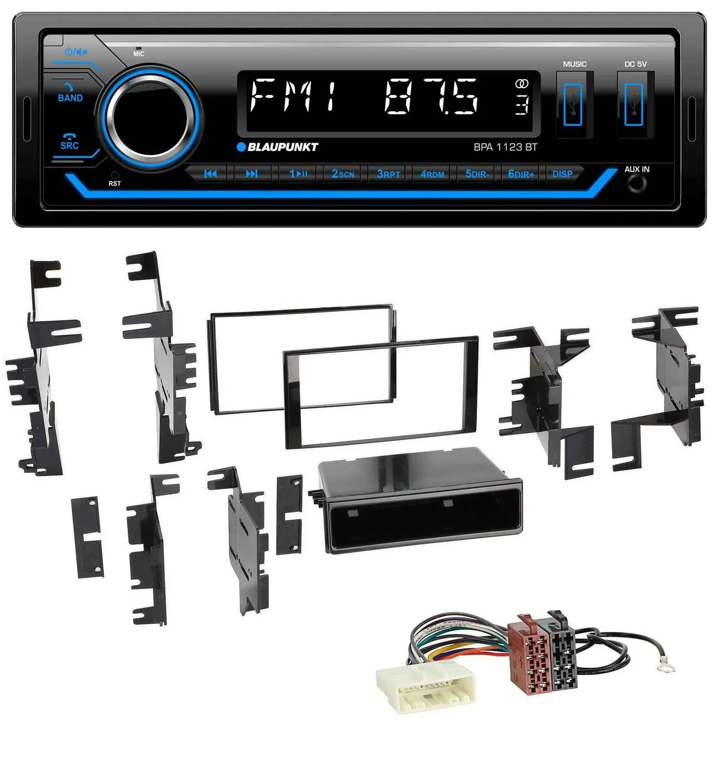 Blaupunkt MP3 Bluetooth USB AUX Autoradio für Nissan Cube ab 09 Frontier ab 13 J