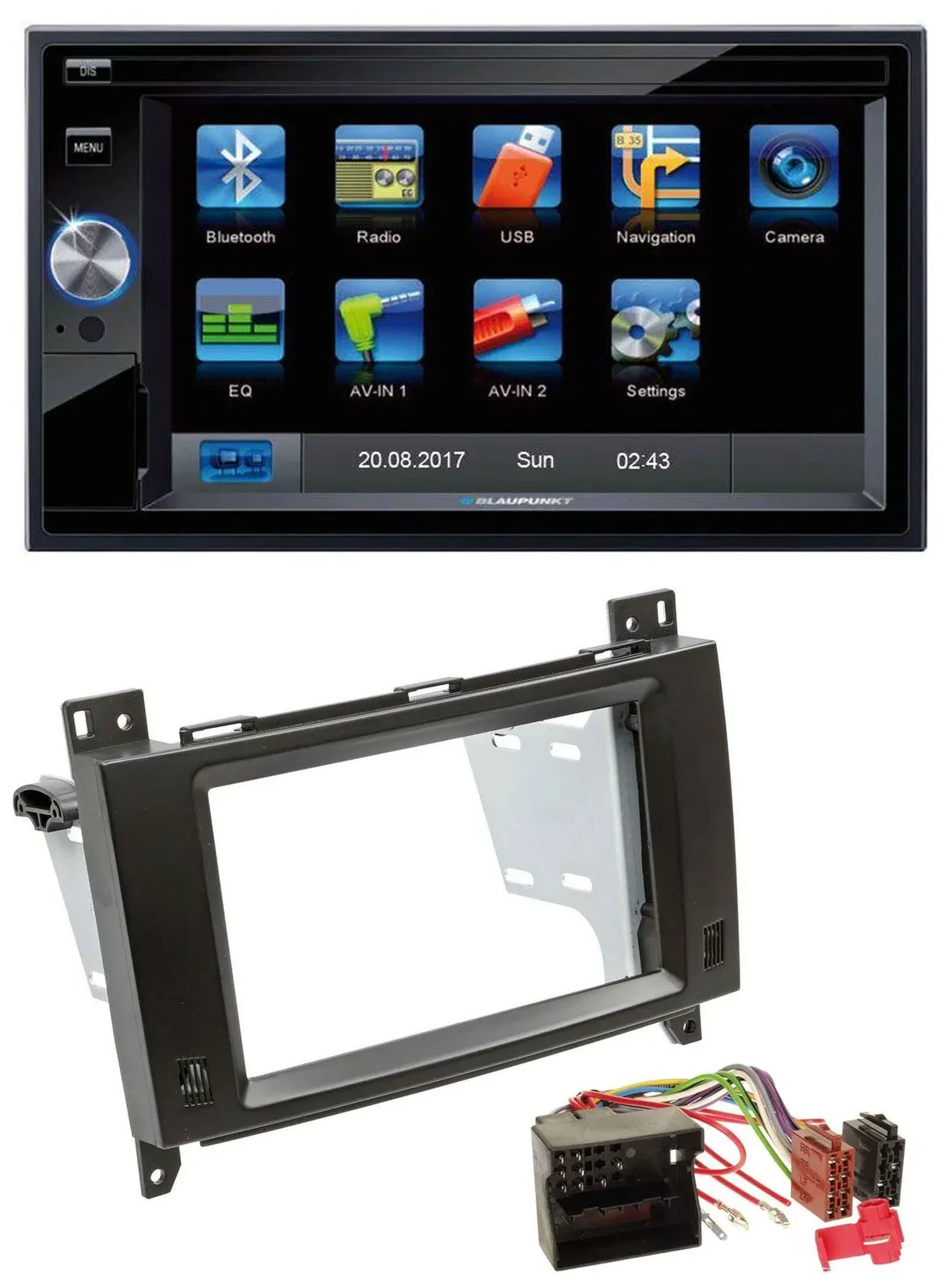 Blaupunkt SD Bluetooth 2DIN MP3 USB AUX Autoradio für Mercedes B- A-Klasse 04-12
