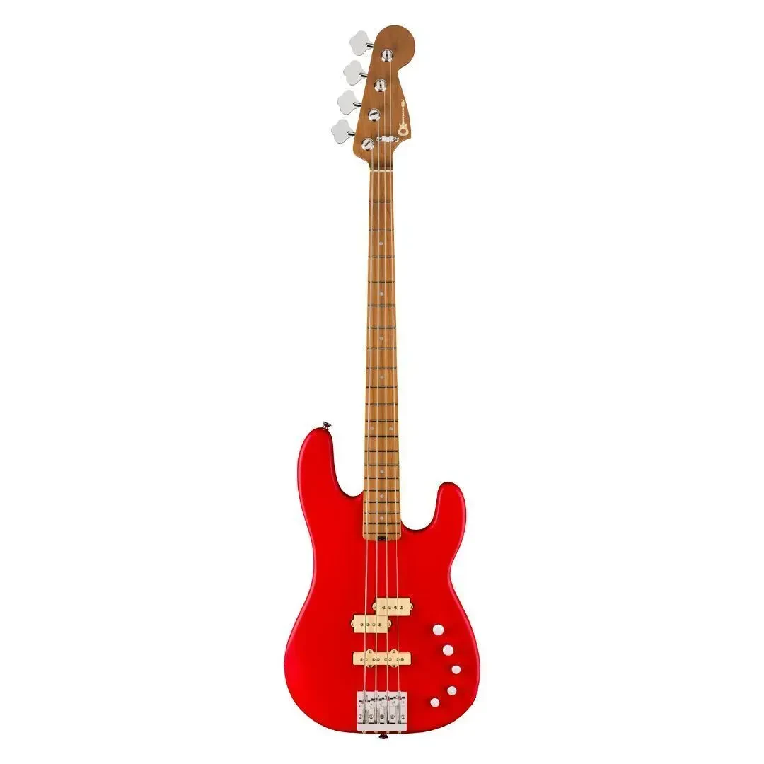 Charvel ProMod San Dimas PJ IV MAH 4-String Bass Guitar Satin Ferrari Red