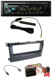 Pioneer CD MP3 AUX DAB USB Autoradio für Ford Mondeo S-Max 07-14 schwarz