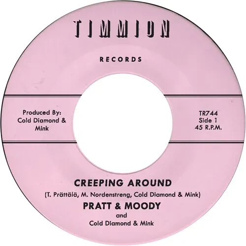 Виниловая пластинка Pratt & Moody & Cold Diamond & Mink - Creeping Around [New 7" Vinyl] Black