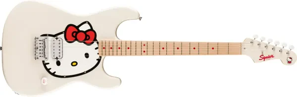 Fender Hello Kitty Stratocaster Limited Edition белая, с чехлом