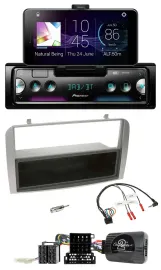 Pioneer USB Lenkrad Bluetooth DAB Autoradio für Alfa GT 147 07-10 silber Ablagef