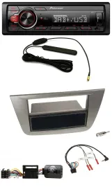 Автомагнитола Pioneer 1 DIN, DAB, USB, для Seat Toledo/Altea (2004–2009), антрацит