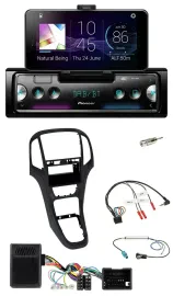 Автомагнитола Pioneer USB, Bluetooth, DAB для Opel Astra J (2009–2016), чёрный перламутровый