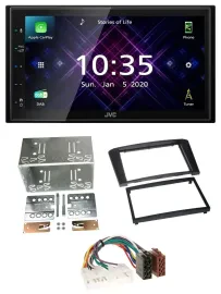 JVC DAB 2DIN MP3 Bluetooth USB Autoradio für Toyota Avensis 2003-2009