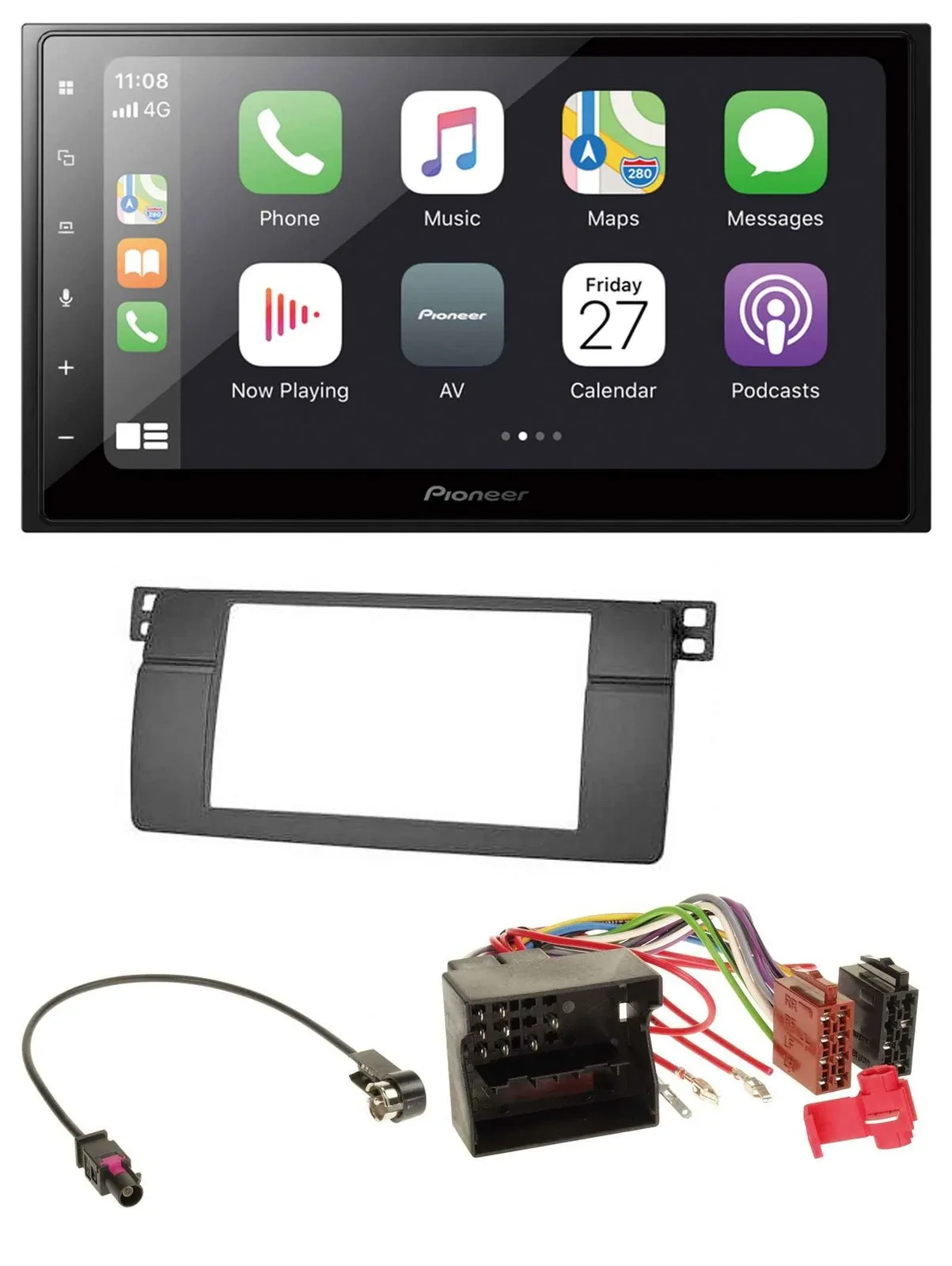 Автомагнитола для BMW 3 Series E46 Pioneer 2DIN, MP3, Bluetooth, DAB, USB