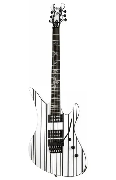 Электрогитара Schecter Synyster Standard Gloss White/Black Pin Stripes