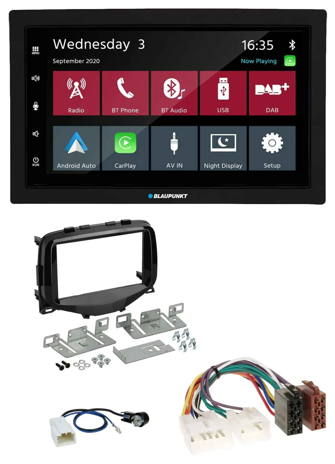 Blaupunkt DAB Bluetooth USB MP3 2DIN Autoradio für Toyota Aygo (2014-2021)