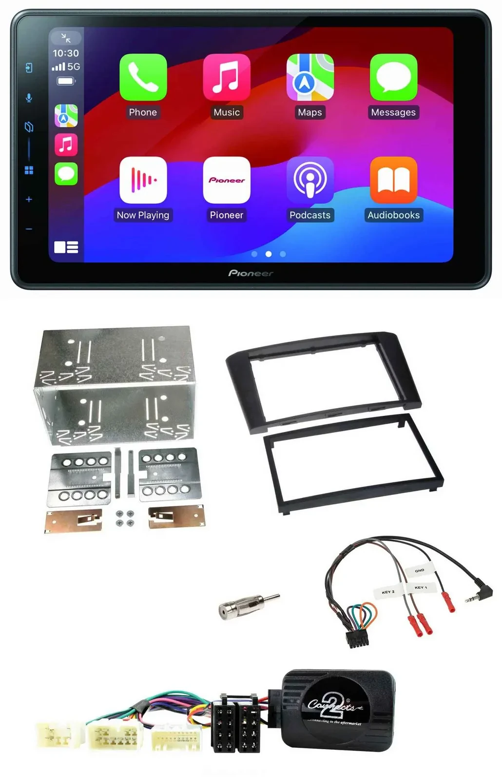 Pioneer Bluetooth 2DIN USB Lenkrad DAB Autoradio für Toyota Avensis 2003-2009