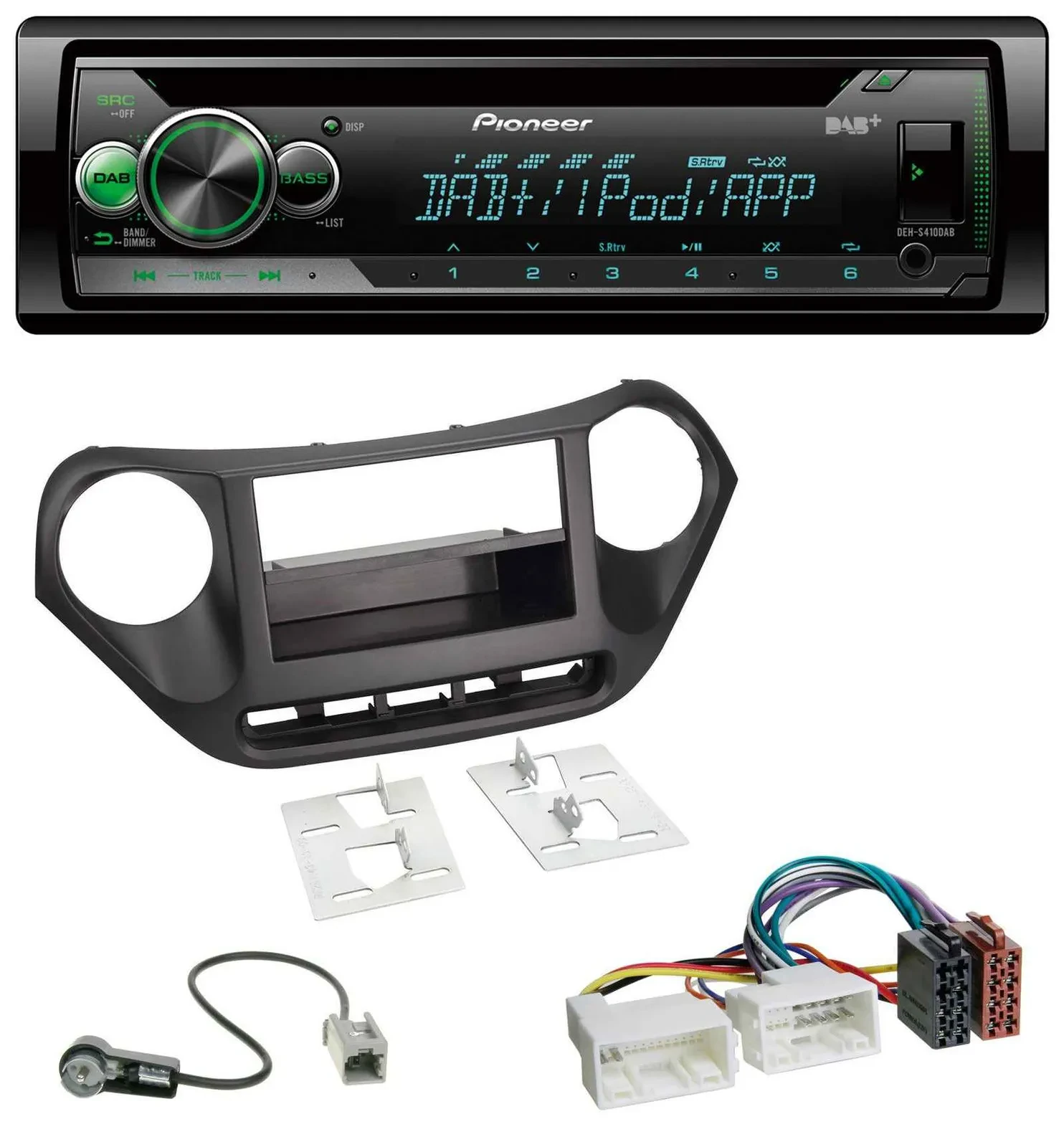 Автомагнитола для Hyundai i10 Pioneer USB MP3 DAB AUX CD