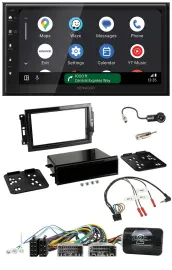 Kenwood DAB Bluetooth USB Lenkrad 2DIN Autoradio für Dodge Jeep