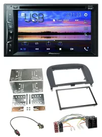 Pioneer Bluetooth 2DIN USB DVD DAB MP3 Autoradio für Mercedes SL-Klasse 2001-201