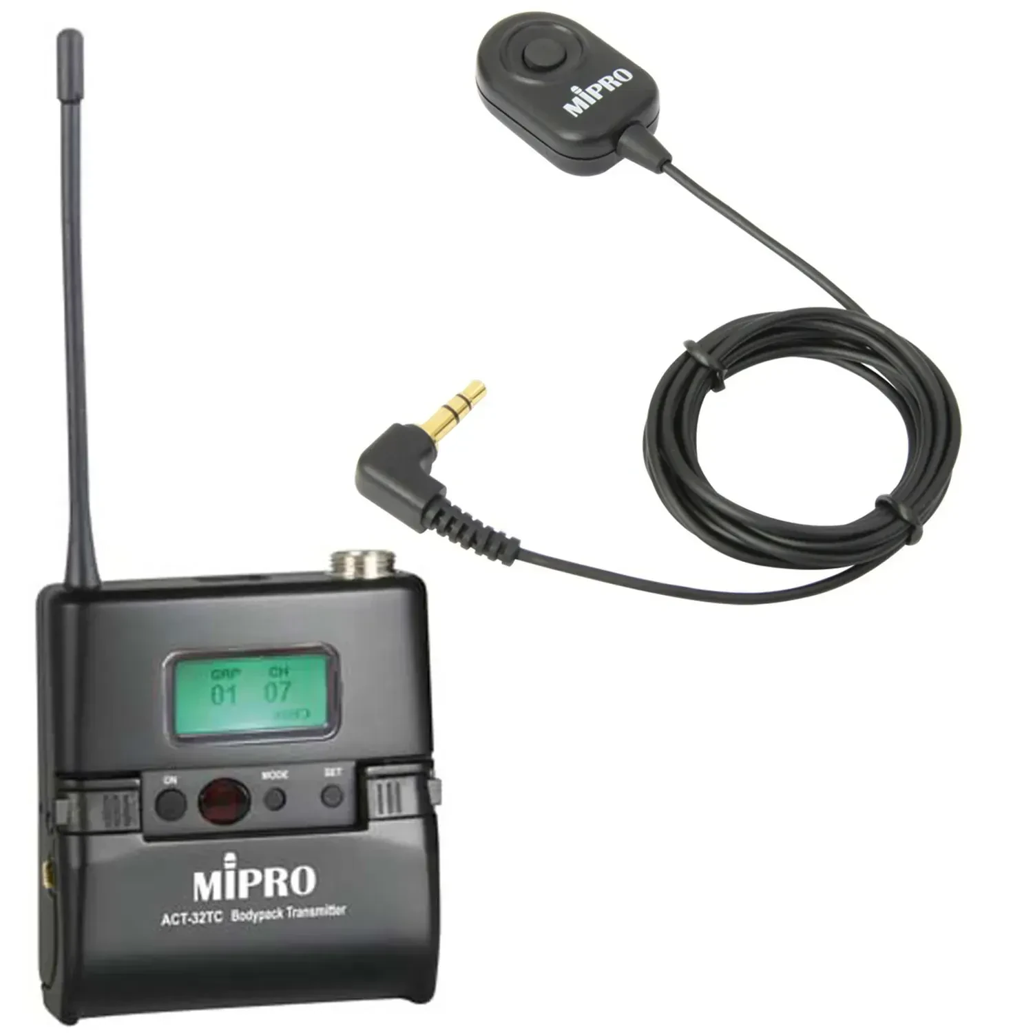 Поясной передатчик Mipro ACT-32TC беспроводной, перезаряжаемый, с выключателем MJ-70