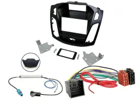 Einbauset Doppel DIN Autoradio für Ford Focus ab 2018 schwarz