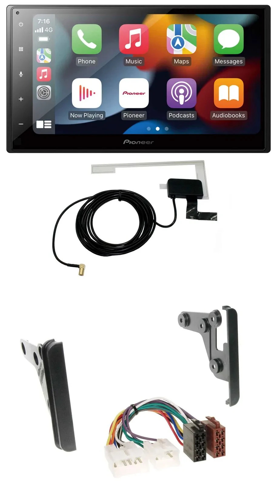 Pioneer MP3 USB Bluetooth DAB 2DIN Autoradio für Toyota Tundra Celica FJ