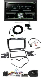 Автомагнитола для Honda HR-V (RU, с 2015) Pioneer 2DIN, CD, USB, Bluetooth, DAB, поддержка кнопок на руле