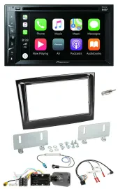 Pioneer Lenkrad USB DVD Bluetooth DAB 2DIN Autoradio für Fiat Doblo ab 15 piano
