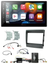 Pioneer DAB Bluetooth 2DIN USB Lenkrad Autoradio für Porsche Panamera 09-16 Info