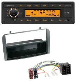 Continental 1DIN USB AUX MP3 Autoradio für Alfa Romeo 147 GT Ablagefach anthrazi