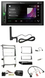 Pioneer MP3 DAB Lenkrad 2DIN Bluetooth Autoradio für Hyundai IX55 2009-2012 silb