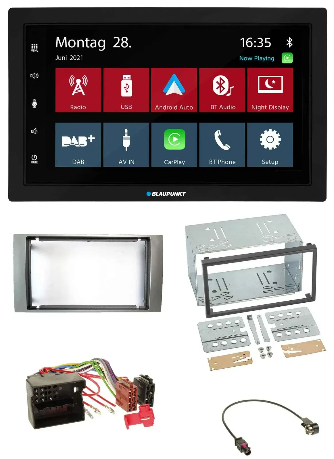 Blaupunkt MP3 Bluetooth DAB 2DIN USB Autoradio für Ford Fiesta Focus 2004-2008 s