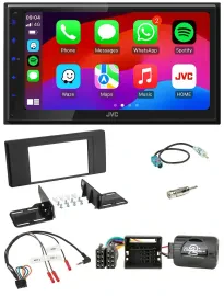 JVC Bluetooth USB Lenkrad 2DIN DAB Autoradio für Land Rover Range Rover Vogue 20