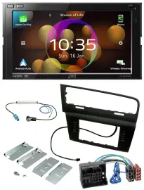 JVC DAB MP3 2DIN Bluetooth USB Autoradio für VW Golf VII (ab 11/2012)