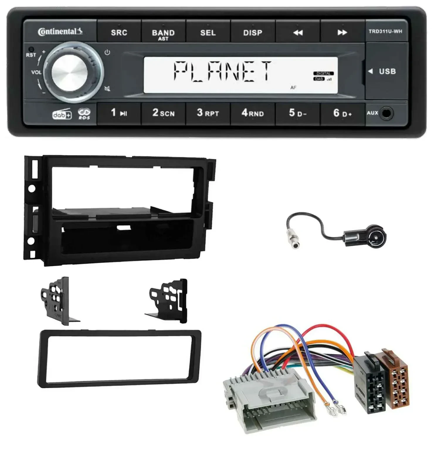 Continental MP3 AUX USB DAB 1DIN Autoradio für Buick Enclave 2008-2012 Lucerne 2